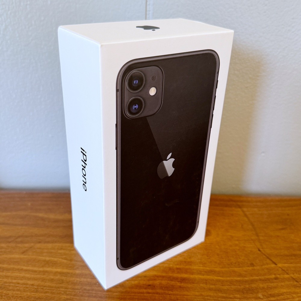 Apple iPhone 11 - 64 GB Black Empty Box ONLY - No Phone, No Accessories