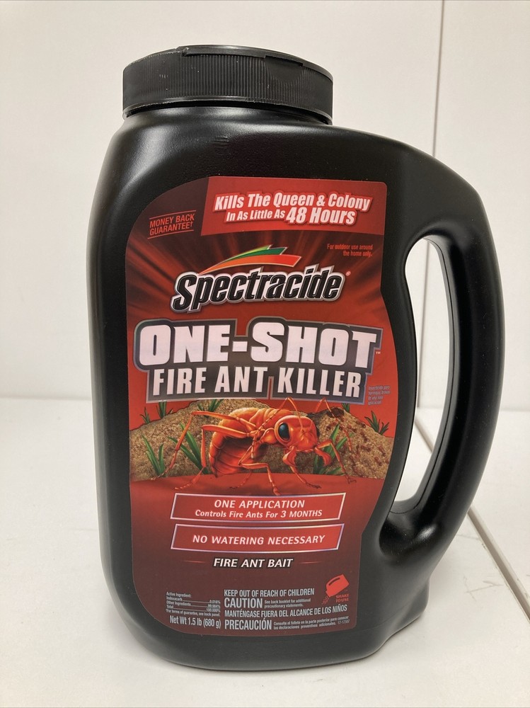 2 Pack Spectracide One-Shot Fire Ant Killer Granules Bait, Ready-Use 1.5 Lbs