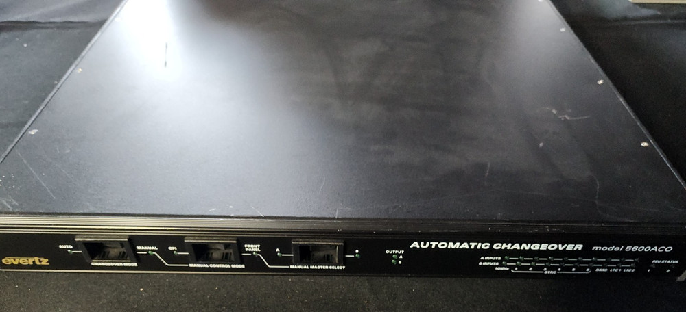 EVERTZ 5600ACO AUTOMATIC CHANGEOVER SYSTEM - (POWER TESTED )