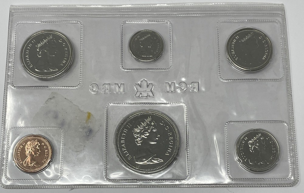 1985 Canada Experimental Packaging Proof-Like Set. Missing Certificate. E-091