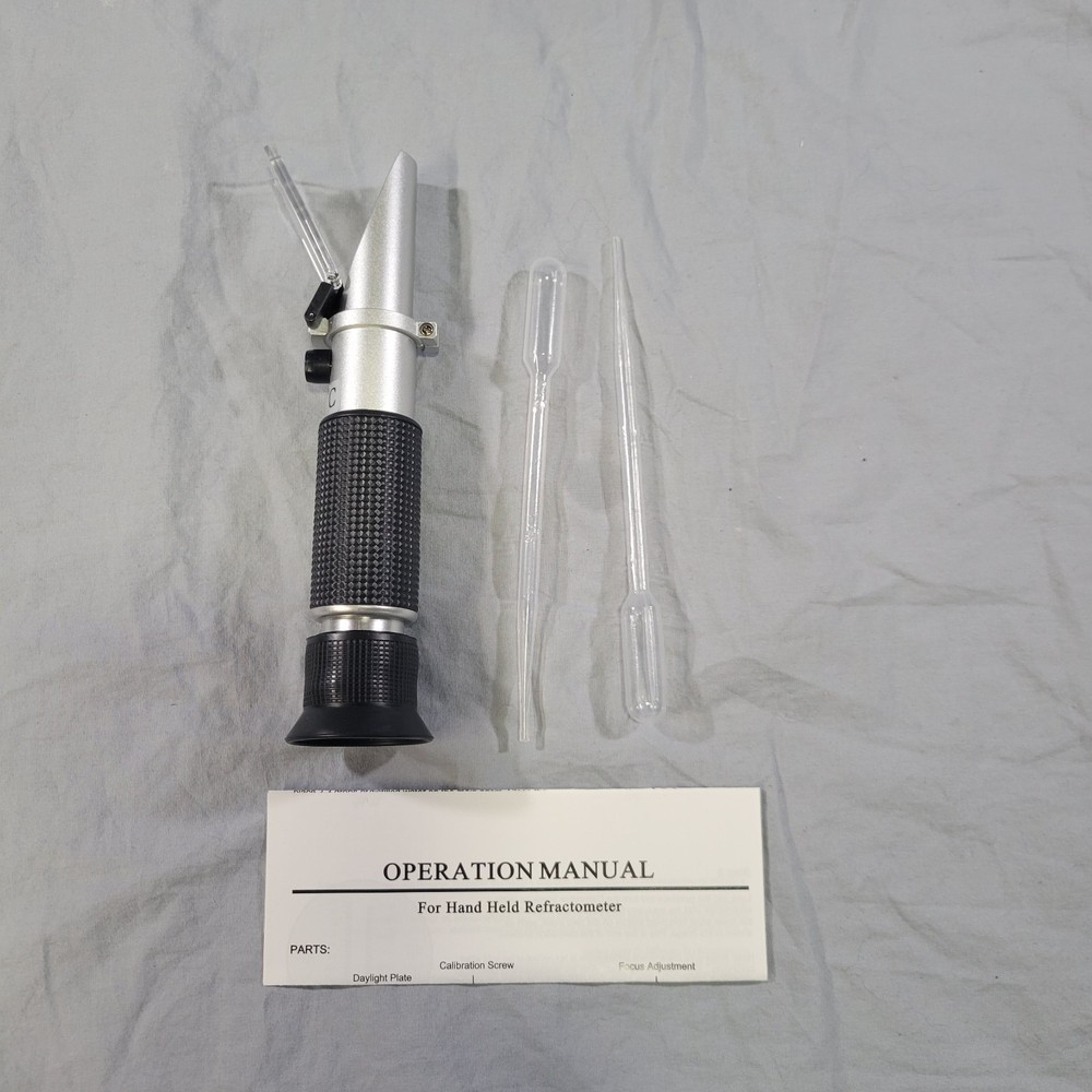 ATC Brix Refractometer Dual Scale Specific Gravity Hydrometer Beer Brewing