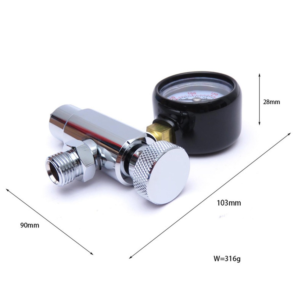 Regulator Adjustment Tool with Gauge Scuba Dive Second Stage 300 PSI Tools