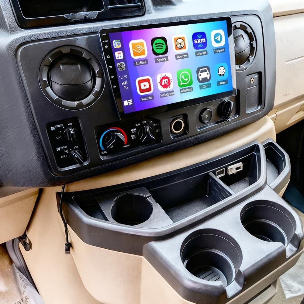 Double Din Car Stereo for E150 E250 E350 2009-2013 Android 14 10" Touch Screen