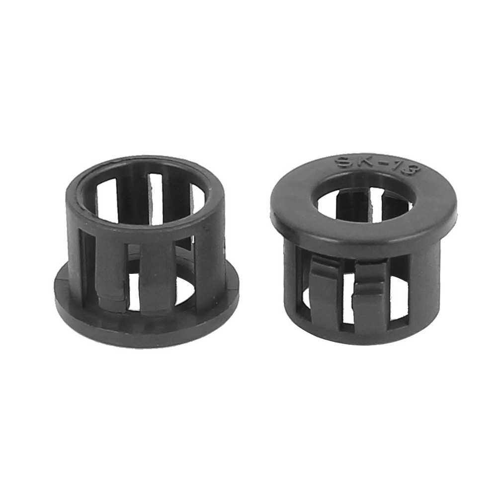 30pcs 13mm Mounted Dia Snap in Cable Bushing Grommet Protector Black