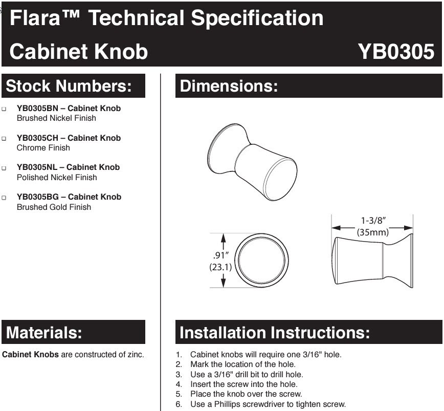 🆕 MOEN (2-Pack) Flara .91" Conical Cabinet Knob Pull - Brushed Nickel $46