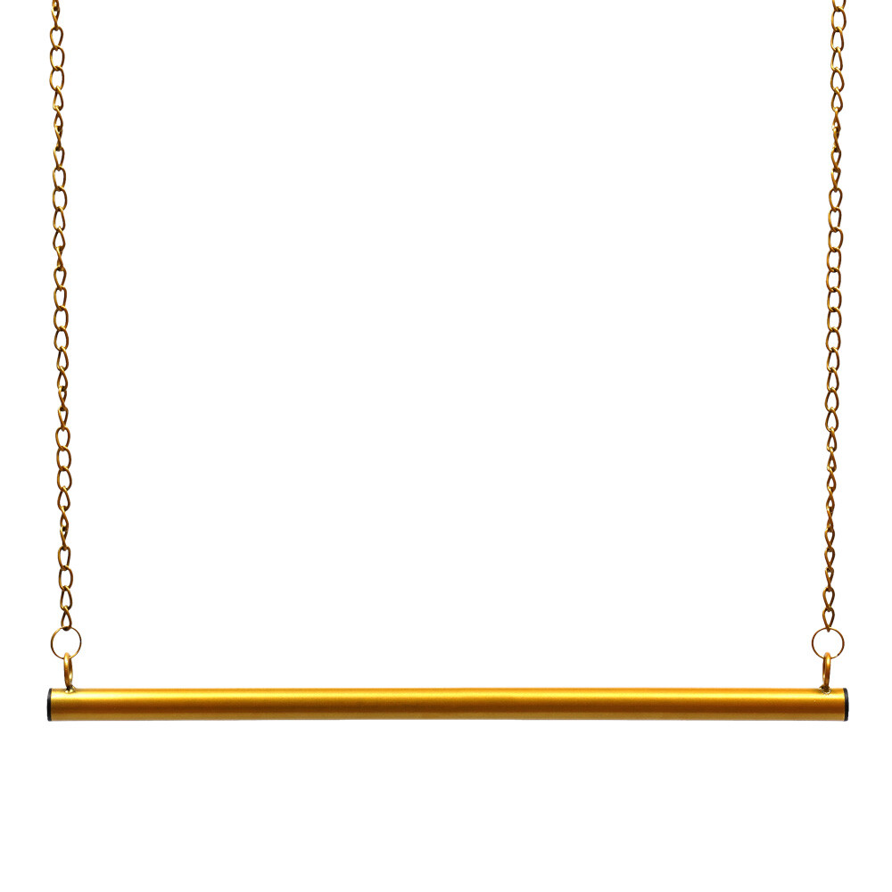 Boutique Ceiling Display Rack For Clothes Hanging Display Rack 2pc Gold Shelf