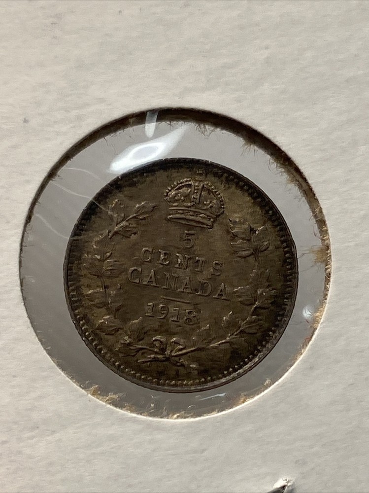 1918 canada 5 cents
