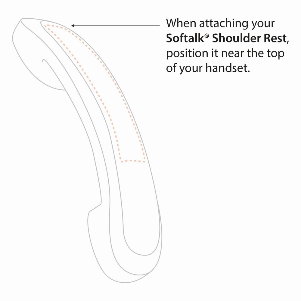 Softalk Antimicrobial Telephone Shoulder Rest