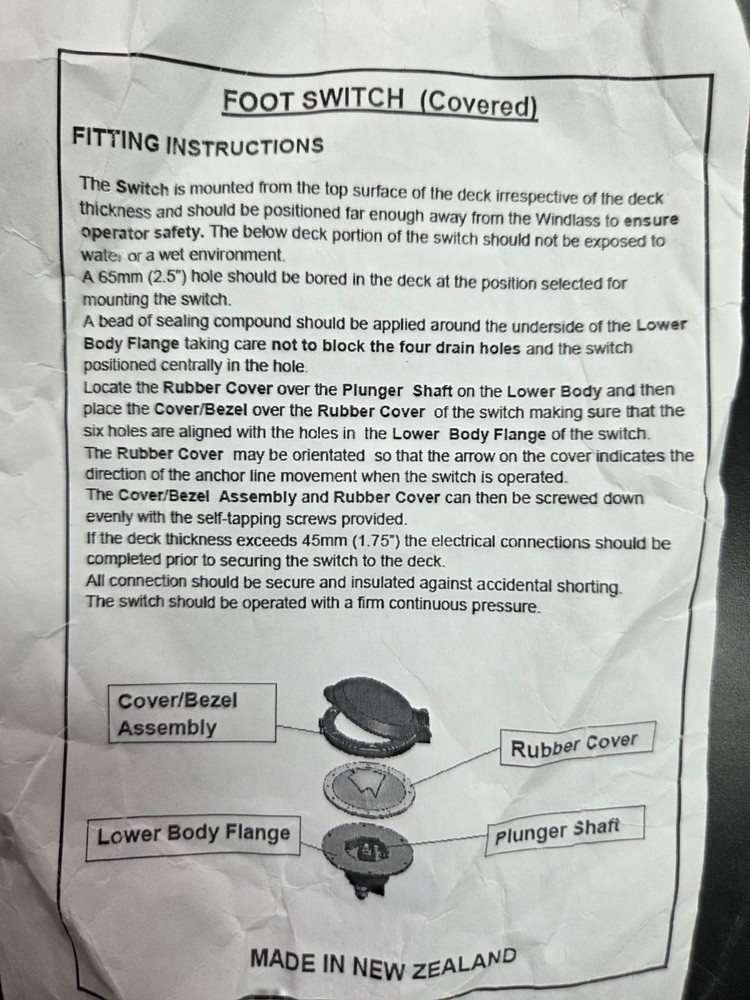 Imtra Foot Switch (Covered)