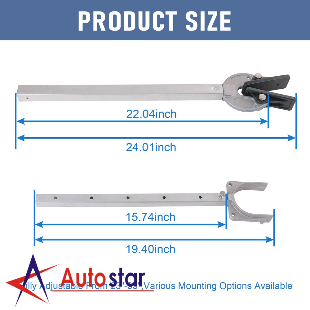 For 400-RB Adjustable 23-35" Transom Saver Composite Head Holds Engine