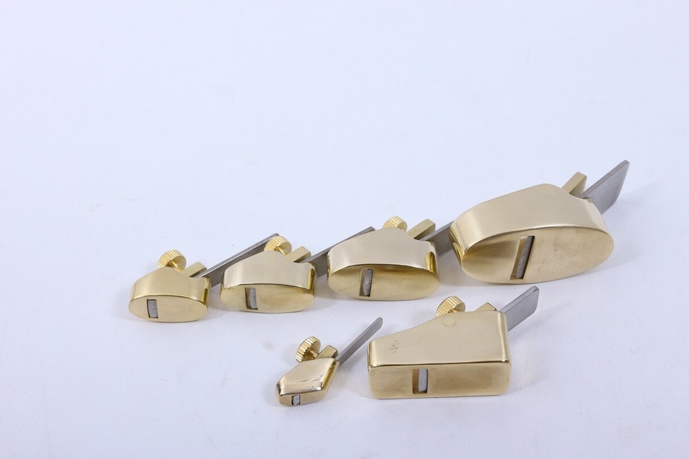 6pcs Convex Bottom Brass Planes 1 Set Violin making tools Luthier Fine Tools New