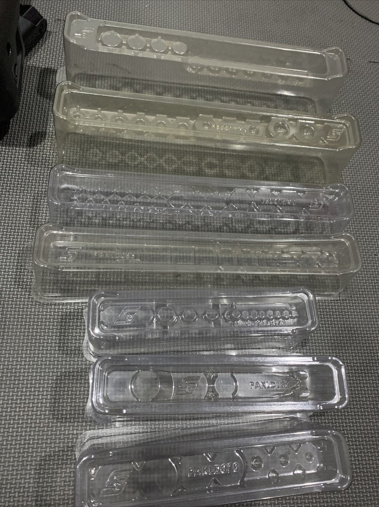 7 snap on Tools socket Tray Lid Assortment