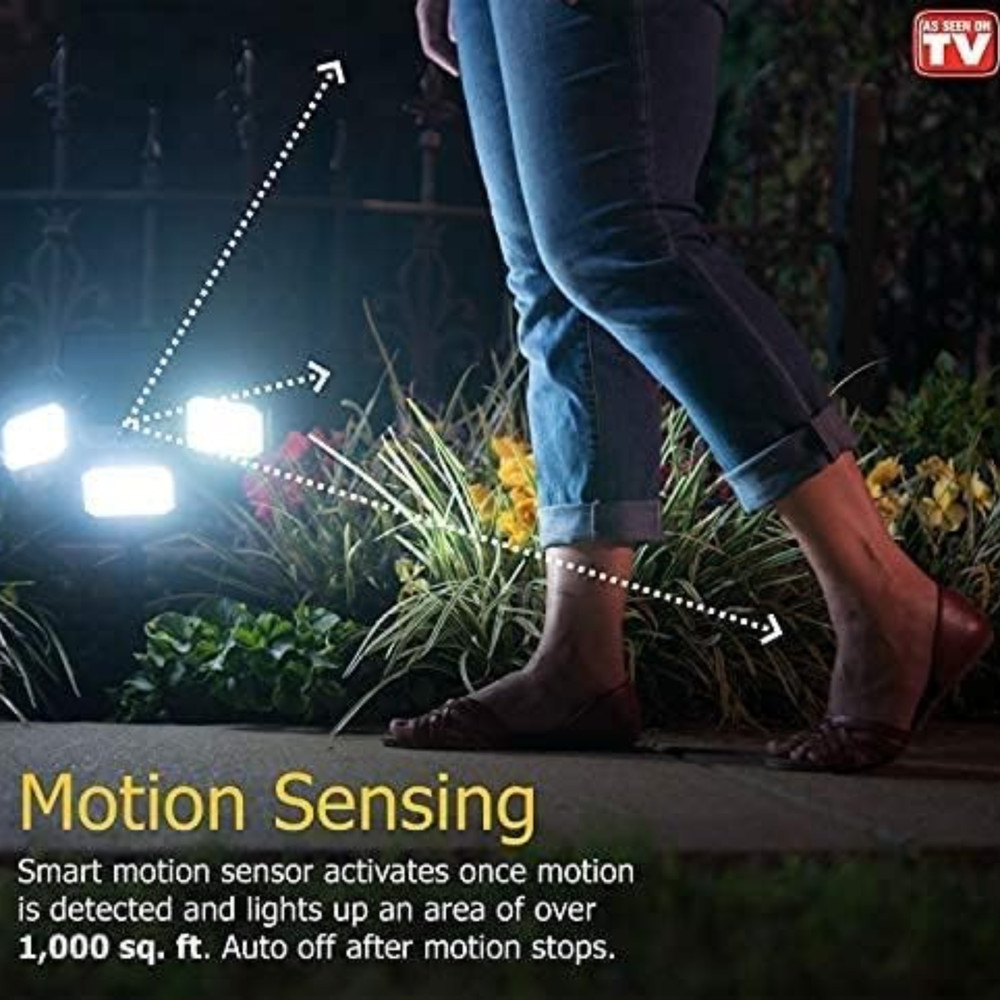 Bell + Howell Bionic Floodlight Motion Sensing Outdoor Light with Remote Control