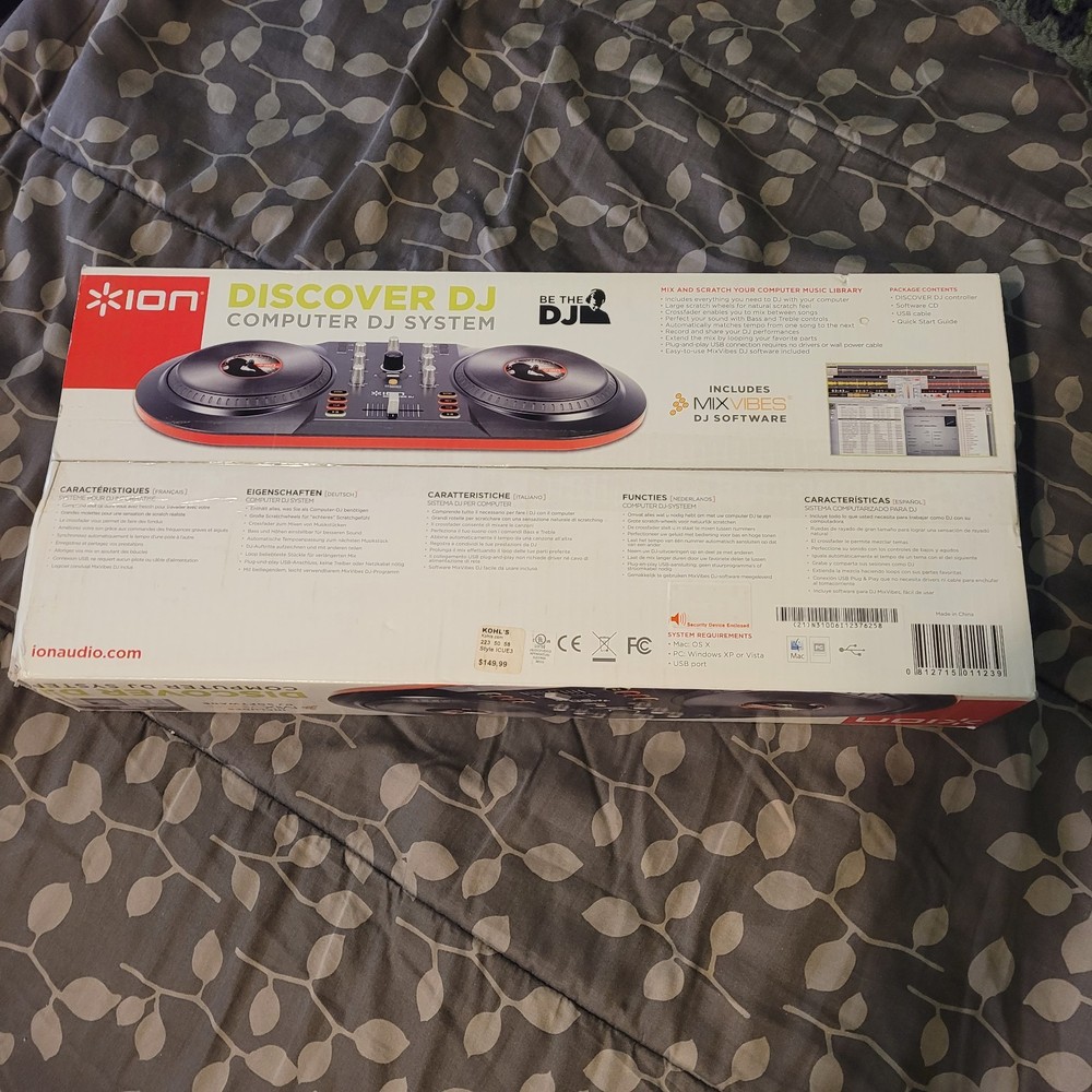 Ion Discover DJ Computer System Discovery PC Mac USB Open Box NIB