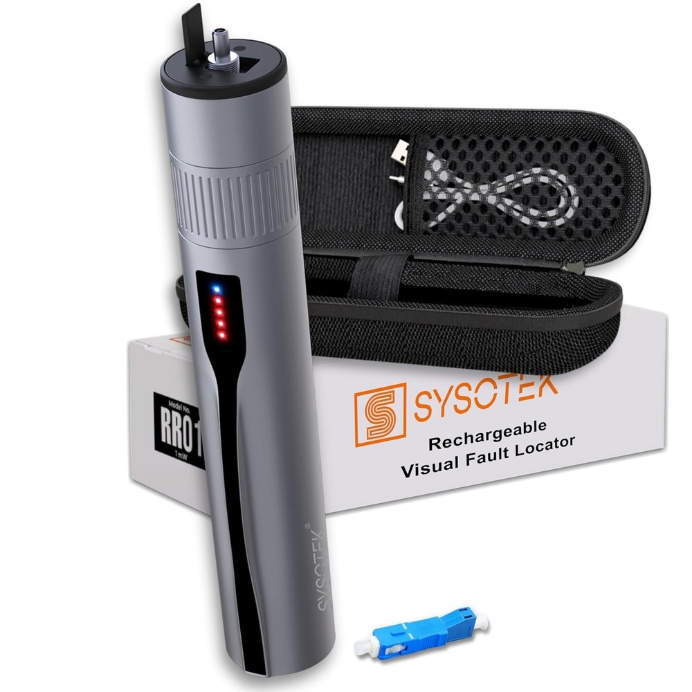 Visual Fault Locator - Red Laser Light Pen for Fiber Testing