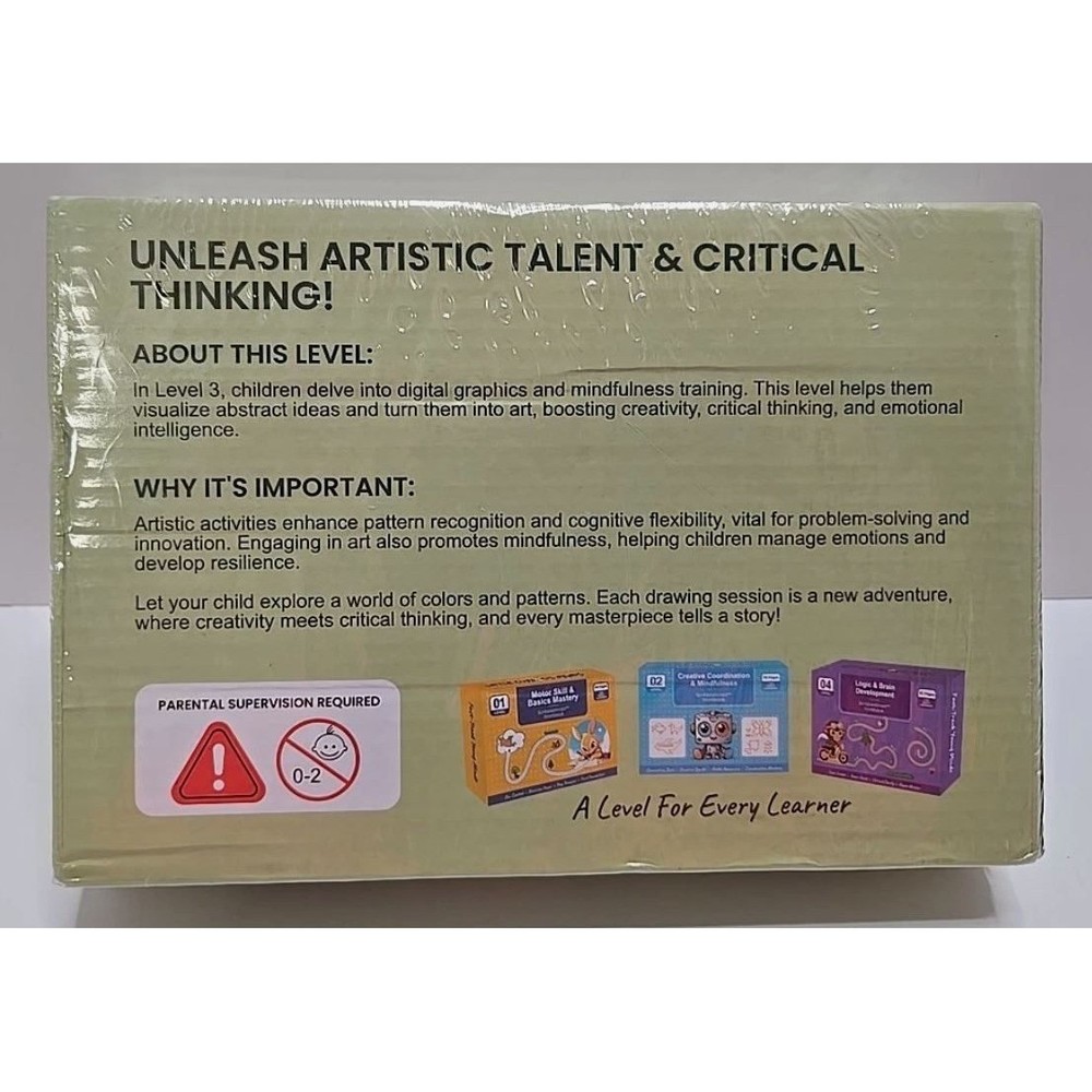 Little Curious Minds Artistic Pattern Recognition ScribbleSmart Workbook Lvl 03