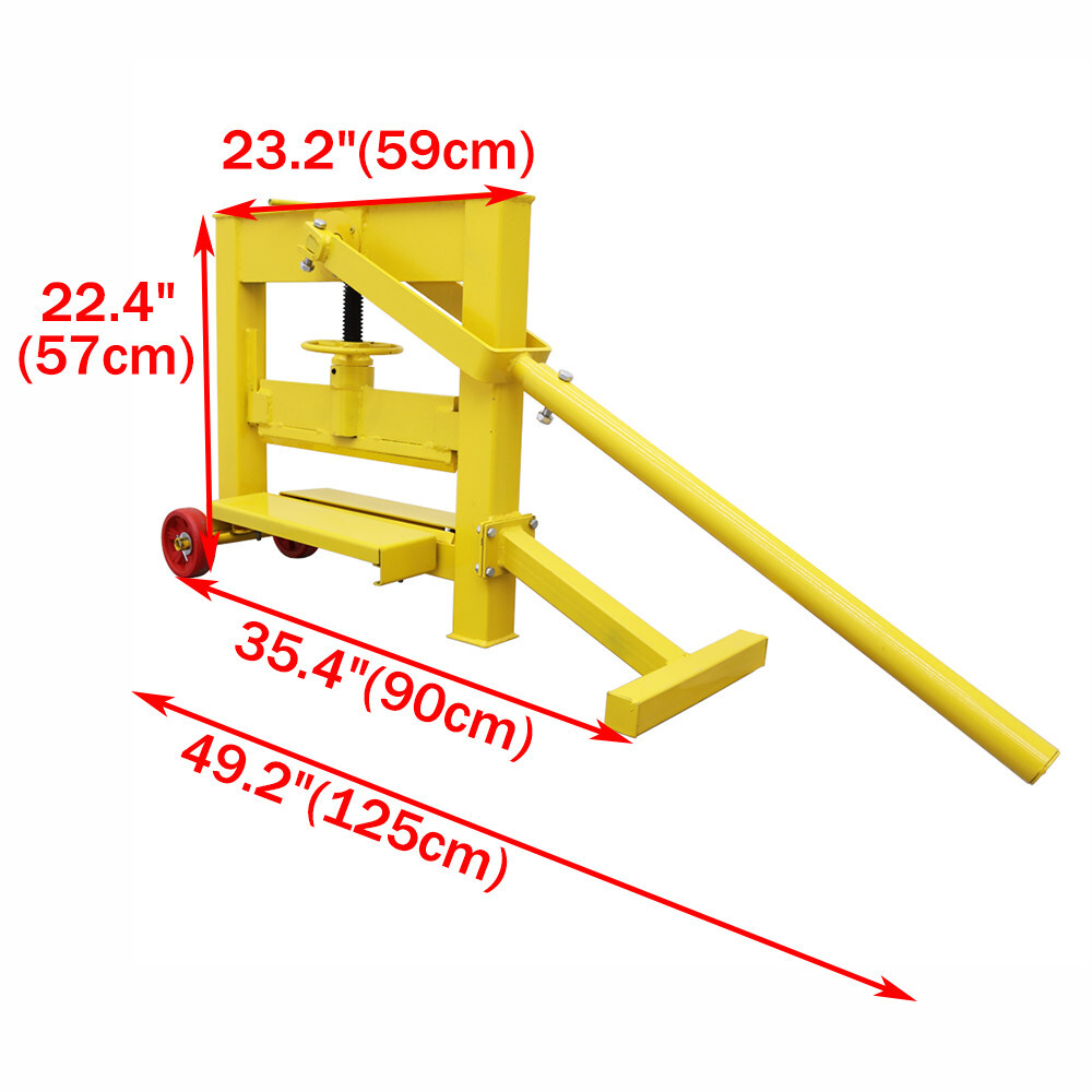 Yellow Small Manual Brick Cutting Machine Paving Tool Block Splitter Cutter