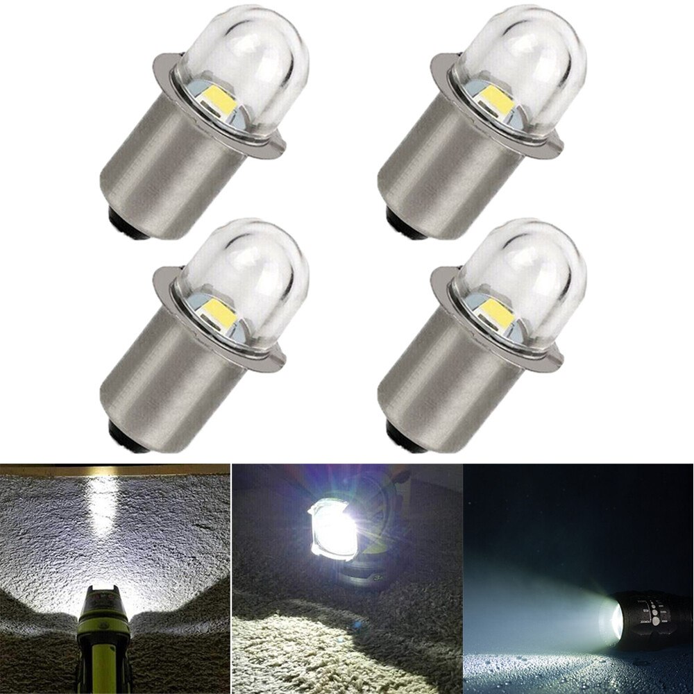 (4) LED Flashlight Bulbs Replacements Lamp for Milwaukee 49-81-0030 18 Volt