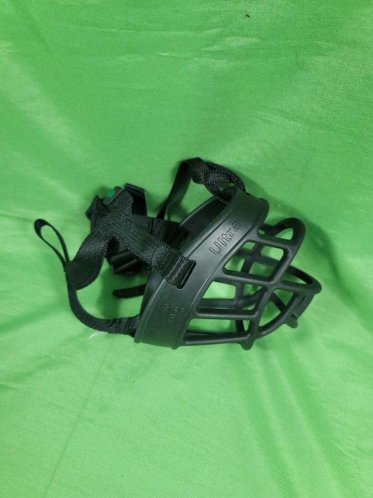 Baskerville Ultra Muzzle for Dogs, Size 5 - Black No Bite Training Walking Guard