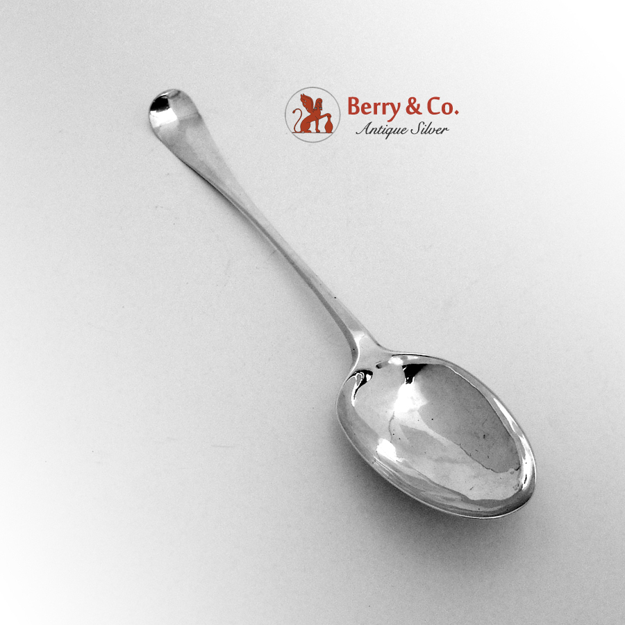 Antique Stuffing Spoon 875 Silver Jacob Helweg 1757