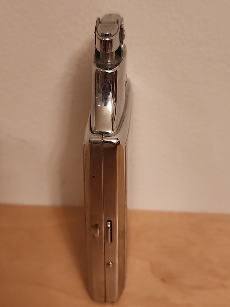 Vintage 1940s Ronson Chrome MasterCase CigaretteCase/Lighter Combo-Art Deco