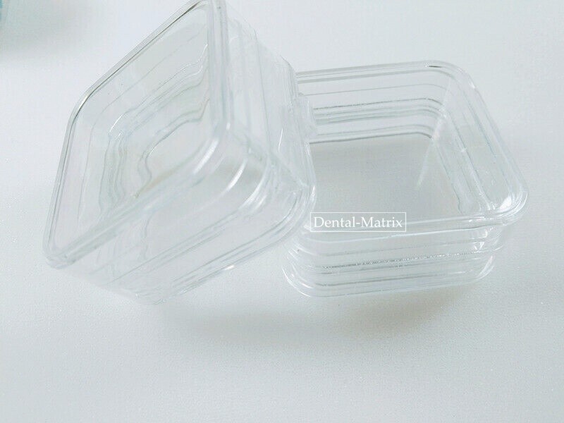 90 Pcs Denture False Teeth Container Membrane Case Hinged Display Box Jewelry