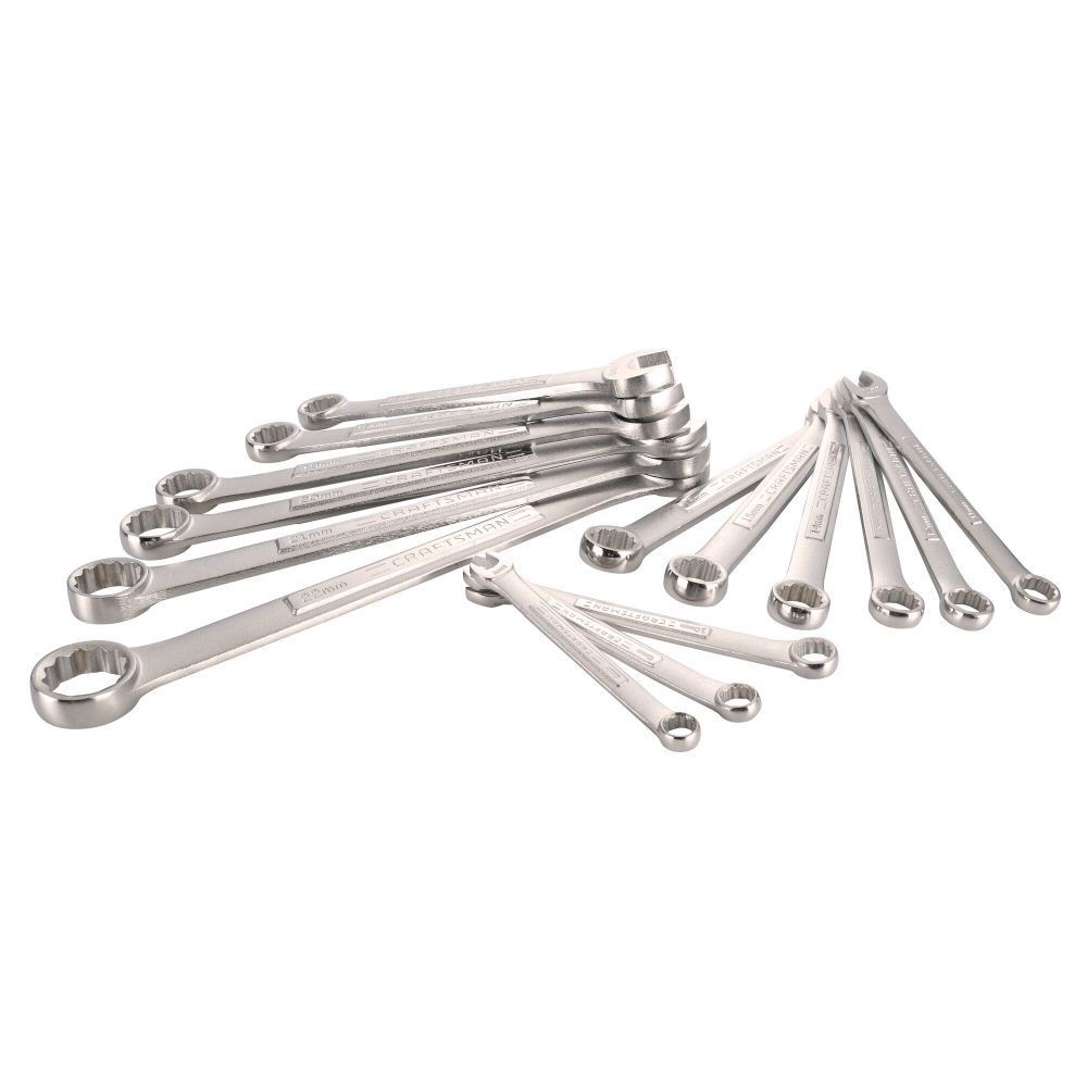 Craftsman Metric Combination Wrench Set , 15Pc