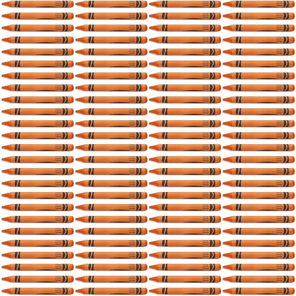 Orange Crayon Bulk Value Pack | 100 Count