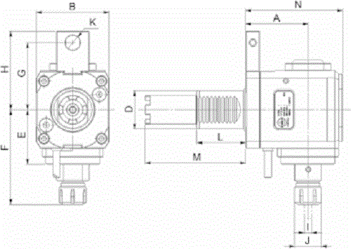 VDI40 Radial Tapping Tool Holder for Haas THB-B15.65-40F