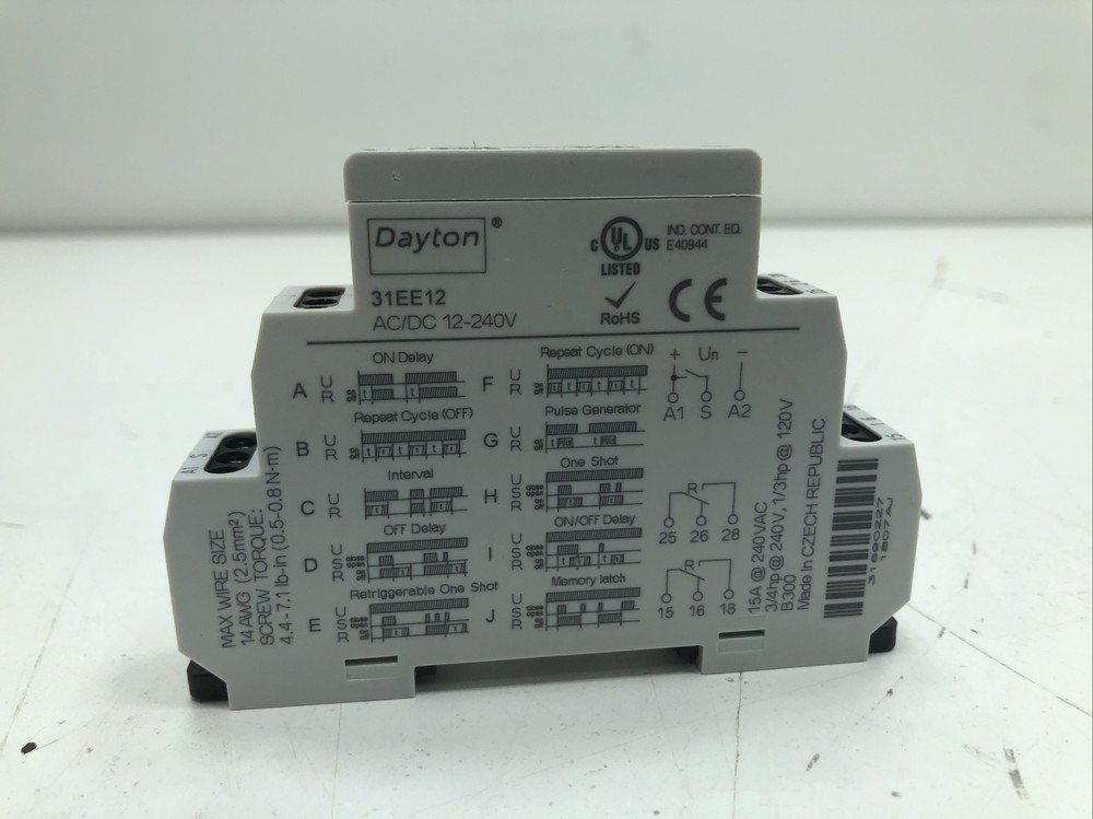 Dayton 31EE12 Multi-Functional Timer