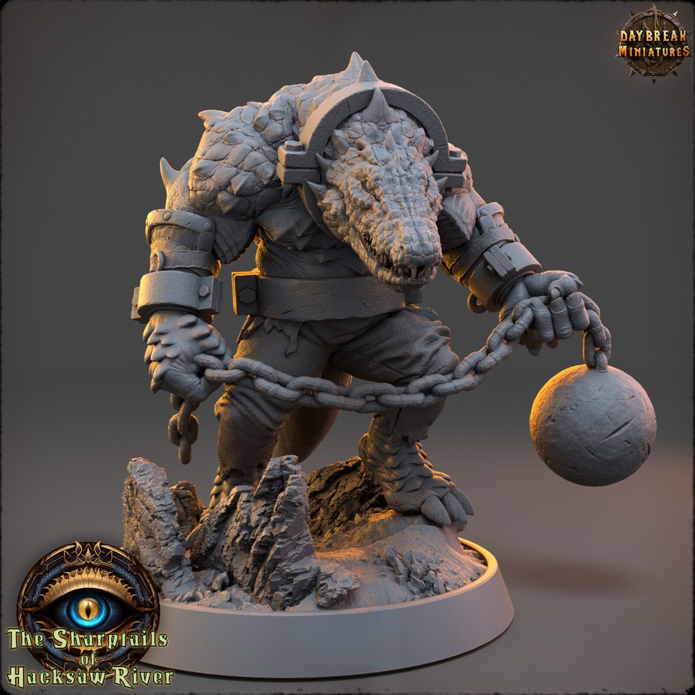 Crocodilian Warrior Oneton | DayBreak Miniatures |