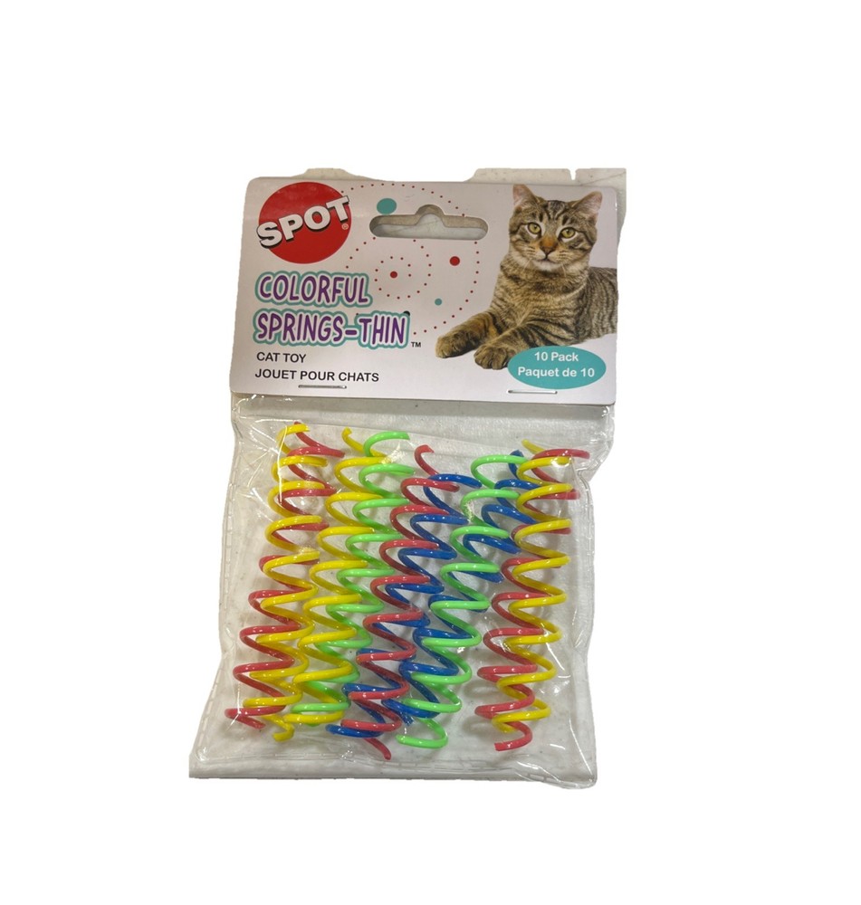 Spot Colorful Springs Thin Cat Toy (6 Pack)
