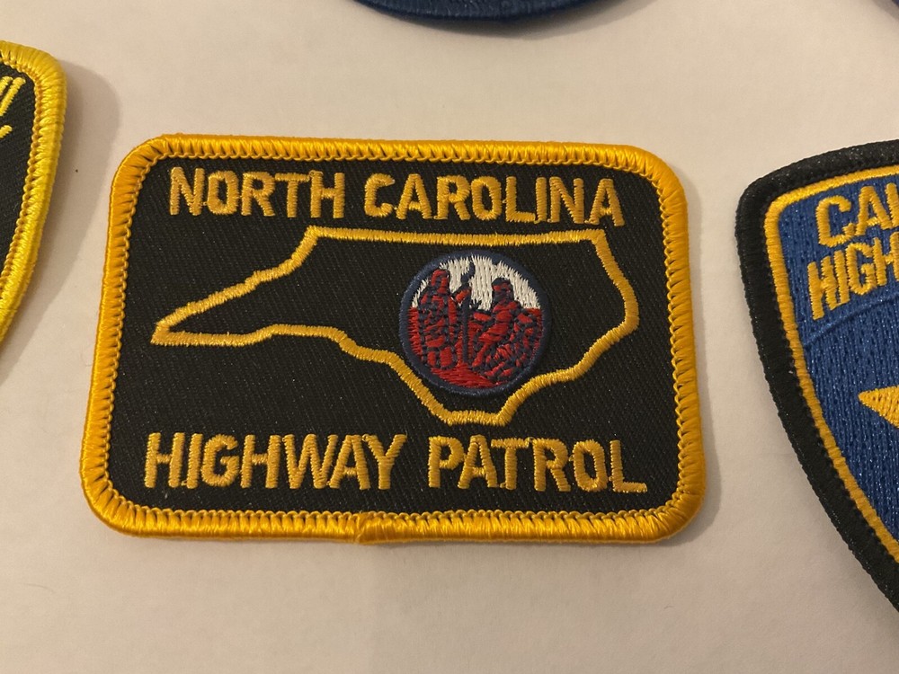 State Law Enforcement patches All different 10 piece set. All new.Hat Size Patch