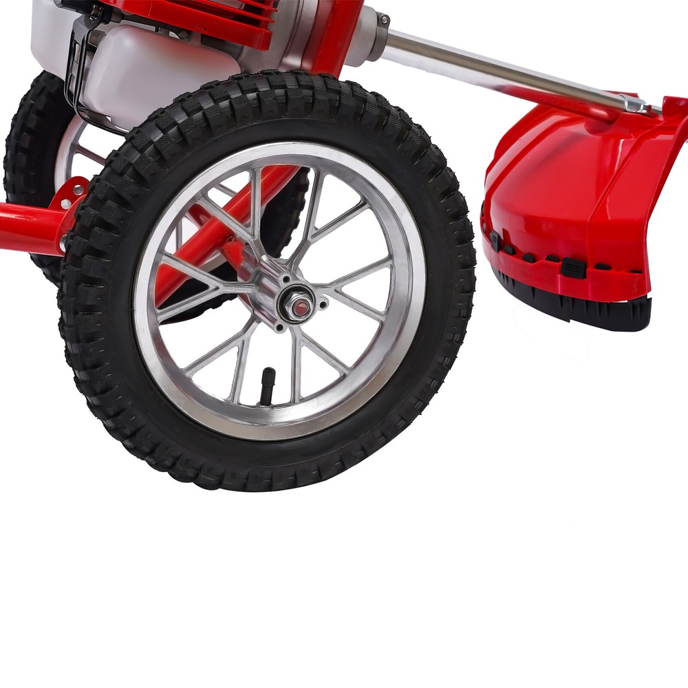 49CC Gas Grass String Trimmer Cutter Wheeled Lawn Edger Weed Wacker Mower 2.5hp