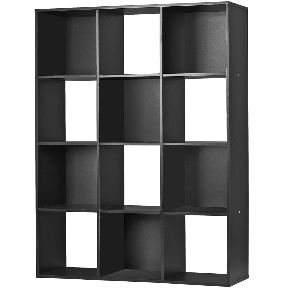 12 Cube Storage Organizer Bookcase Closet Storage for Home office Decor Black