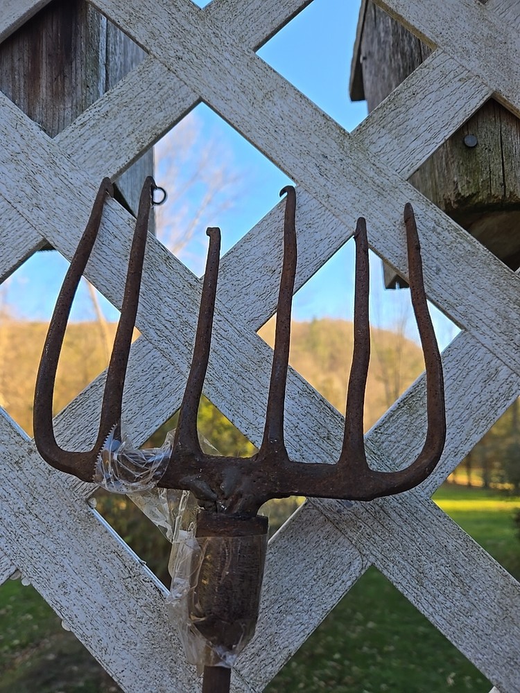 Vintage steel 6 Tine Fish Spear