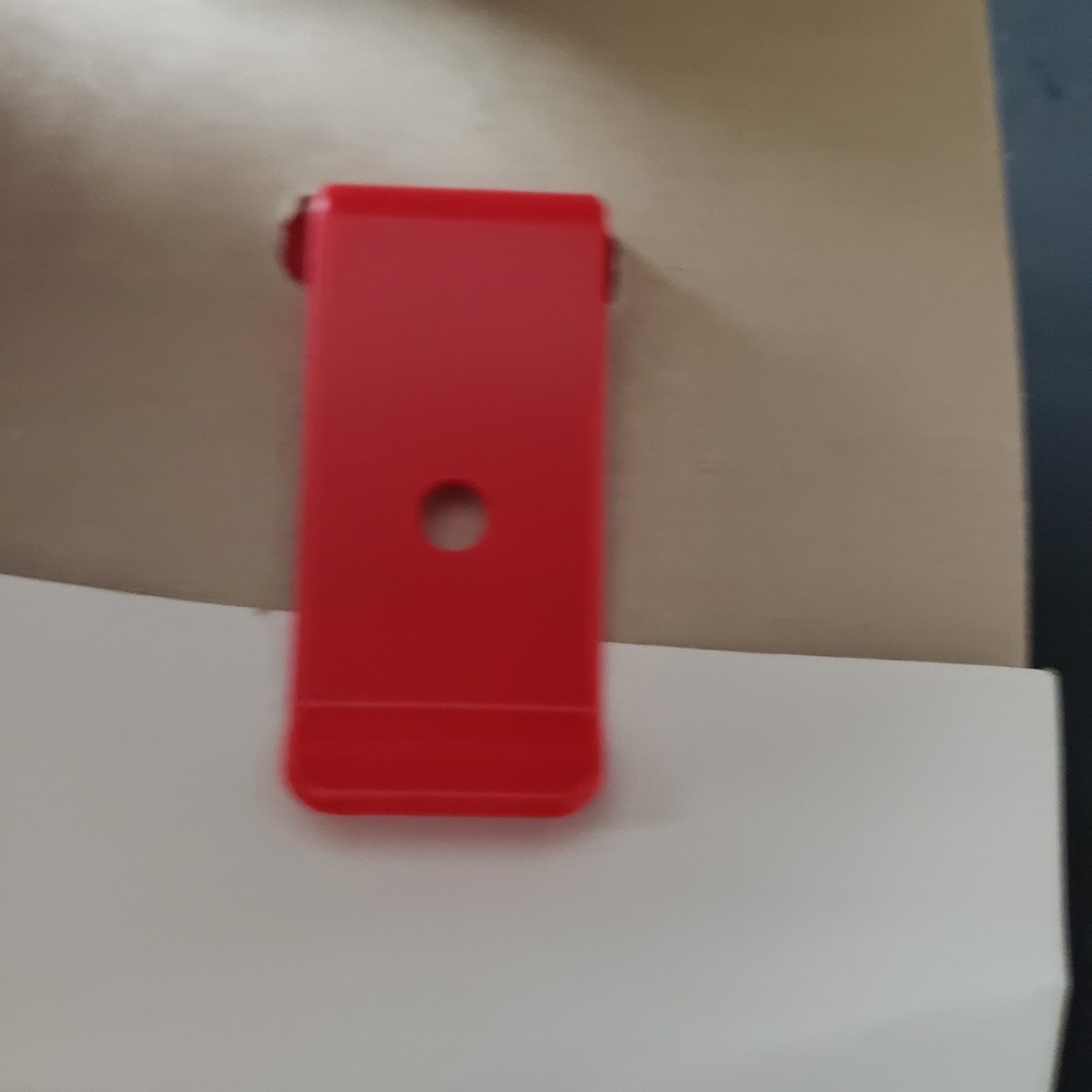 Vintage Reebok Red & White Plastic Belt Pedometer Walking Jogging Step Counter