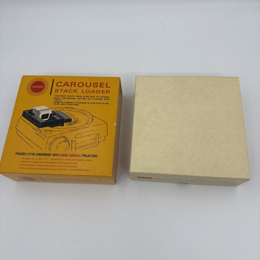 Vintage Kodak Carousel Stack Loader B40 Carousel Slide Projector Original Box