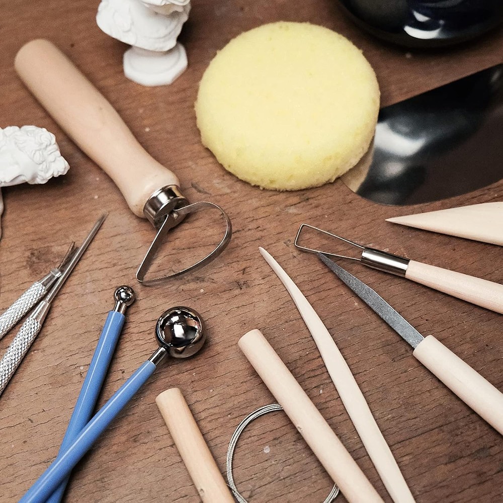 12PCS Pottery Clay Sculpting Tool Set