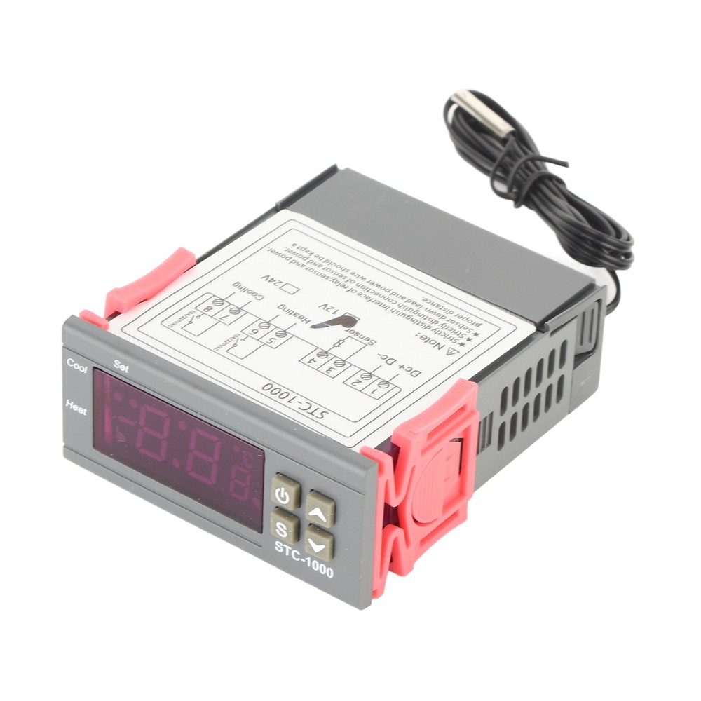 Digital Temperature Controller With Sensor STC-1000 Accurate Cooling And Hea