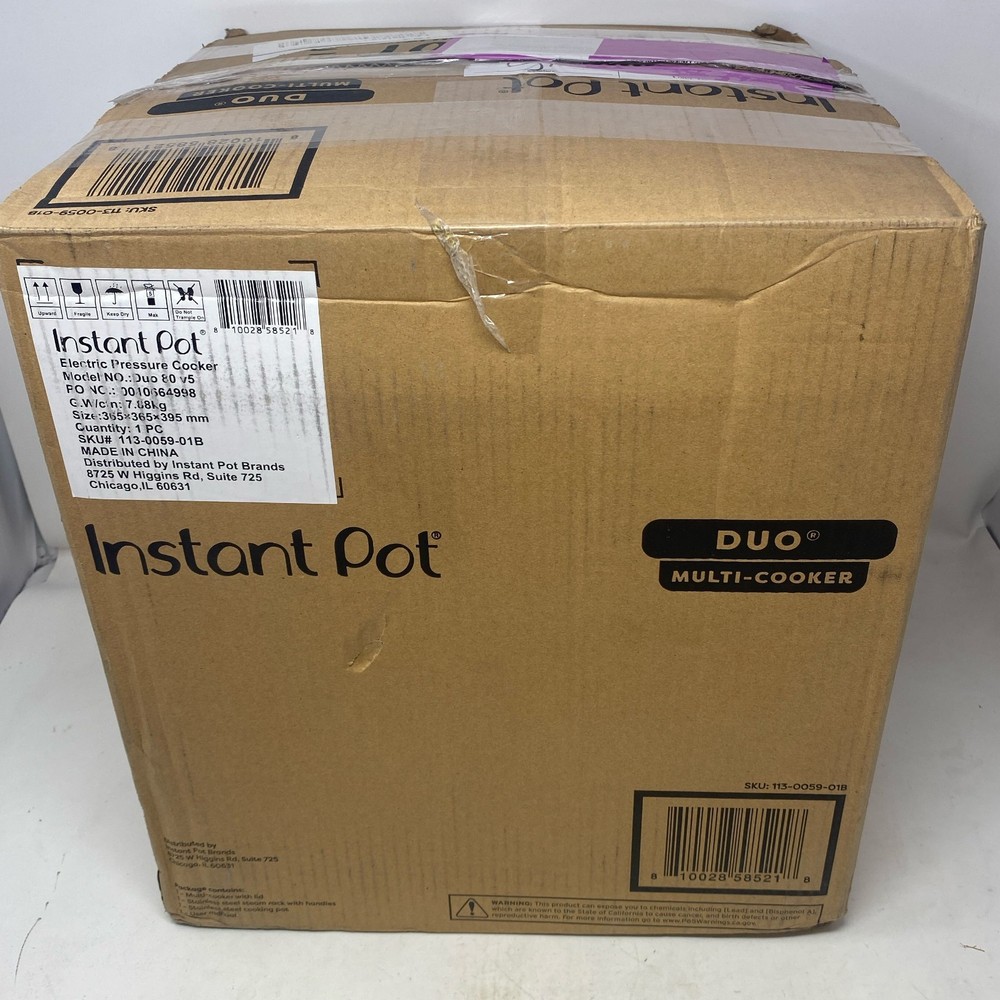 Instant Pot Duo 8-Qt Multi-Cooker Stainless/Black