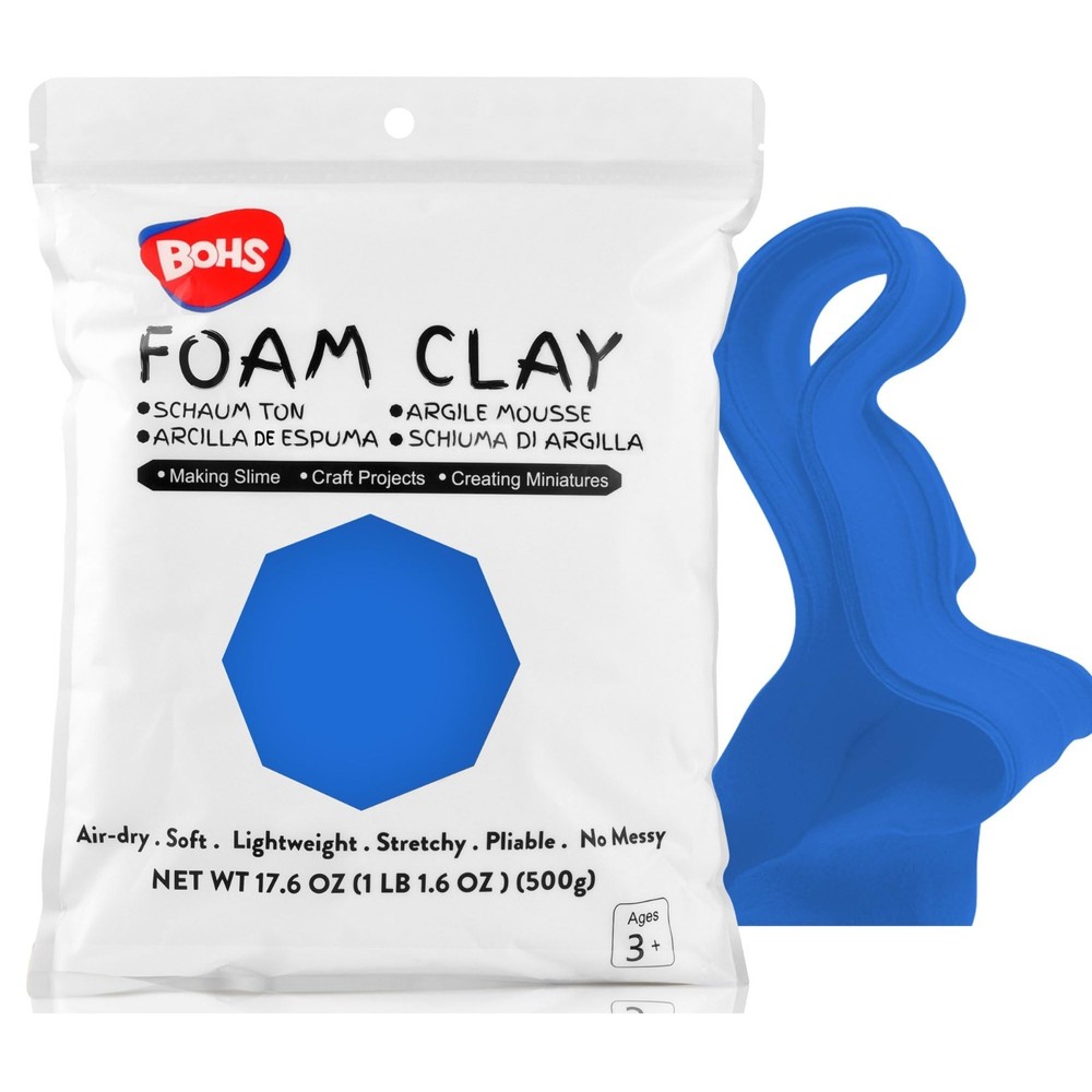 BOHS Modeling Air-dry Foam Clay - Blue