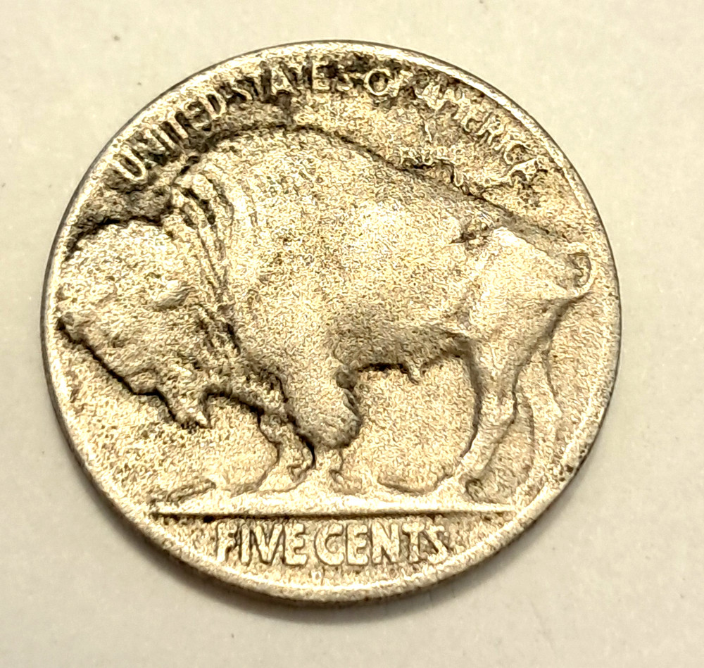 1919-D Buffalo Nickel with EF details
