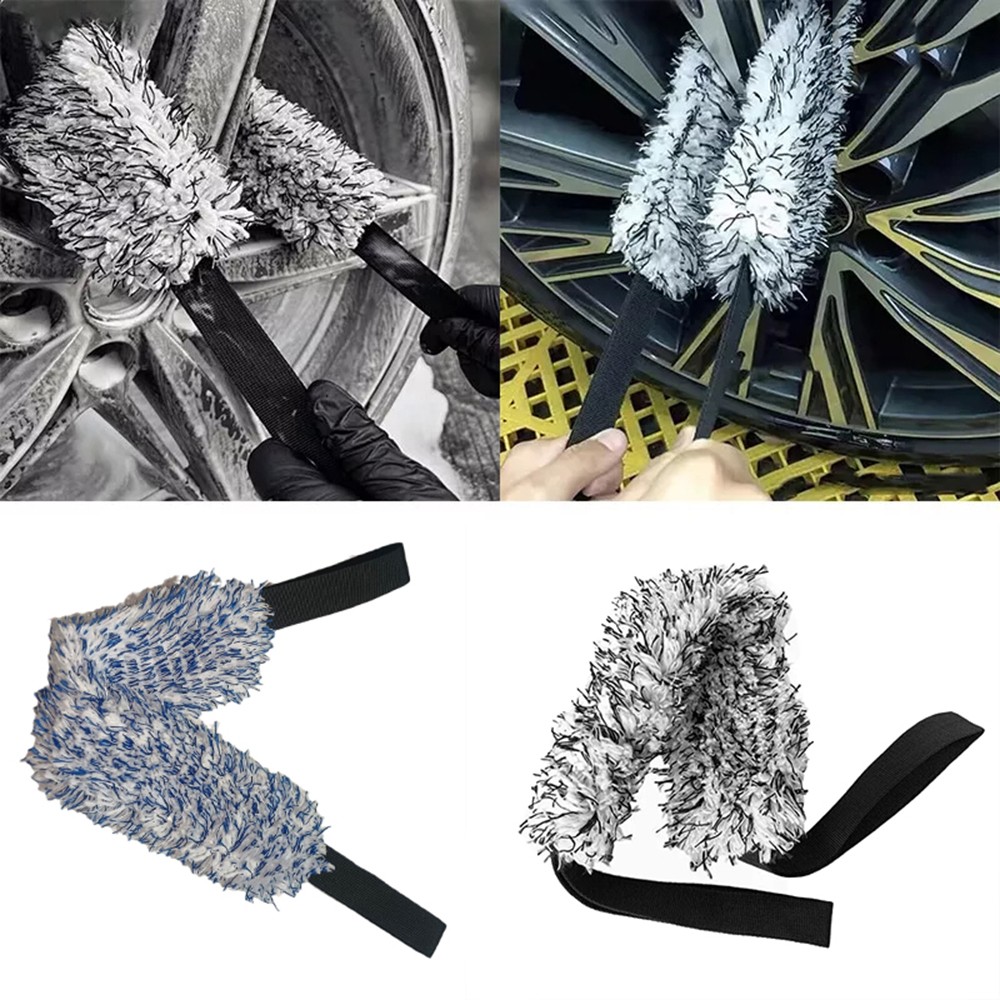 Multi-Use Cleaning Tool Crevice Cleaning Brush Microfiber Wheel Clean Brush ☾ а