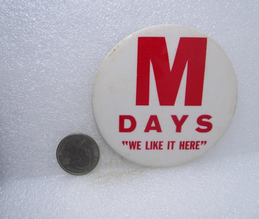 My Days - We Like It Here Button Pin