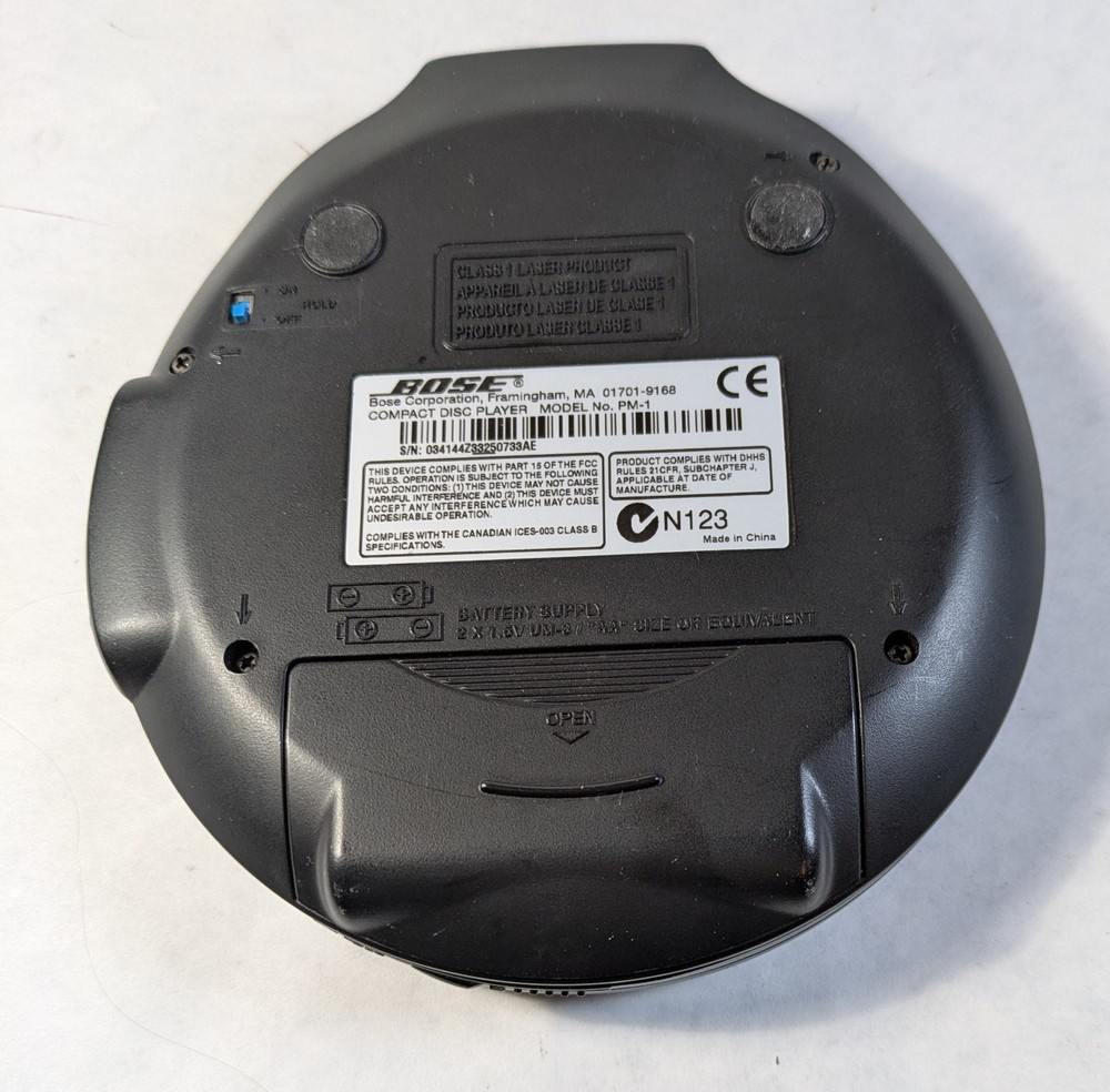 BOSE PM-1 Portable CD Player With Anti-Skip Technology Tested Works Great!