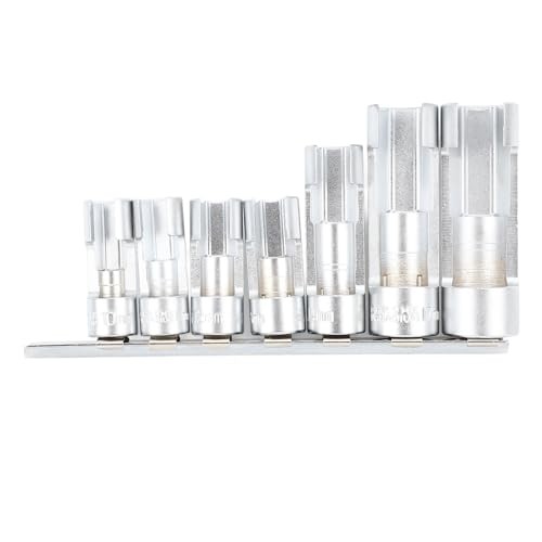 7 Pcs Removal Socket Tool Alloy Oil Injector O2 Sensor Wre Removal Tool Set