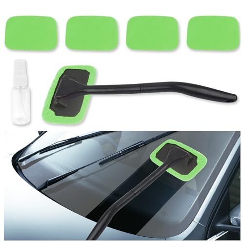 OFBAND Car Window Cleaner Tool Kit,Microfiber Car Windshield Cleaner Inside
