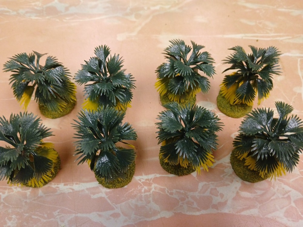 8 based Landscape Model Dwarf Palm Trees wargaming scenery terrain 2"