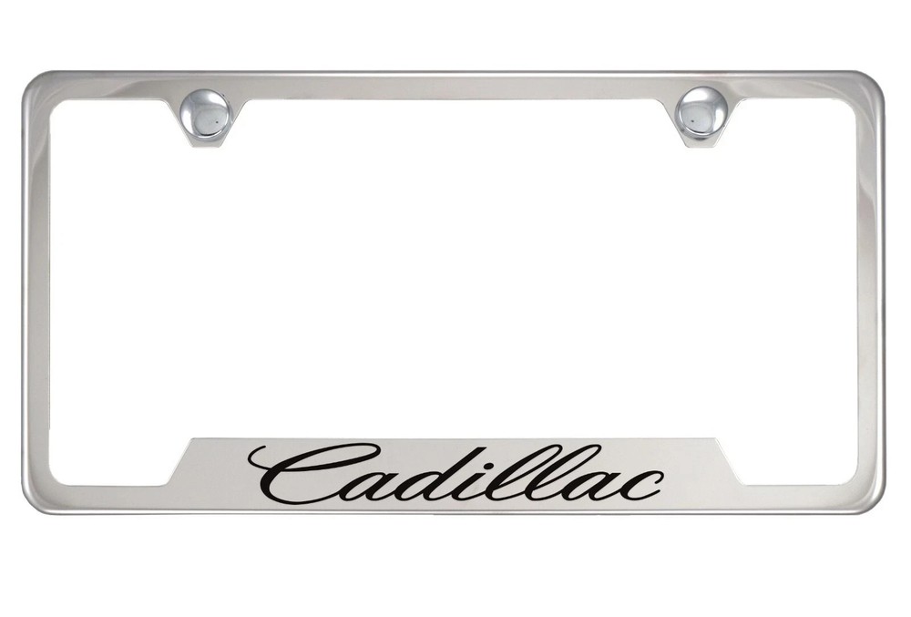 Chrome License Plate Frame For Cadillac